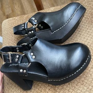Jeffrey Campbell Leather Clogs